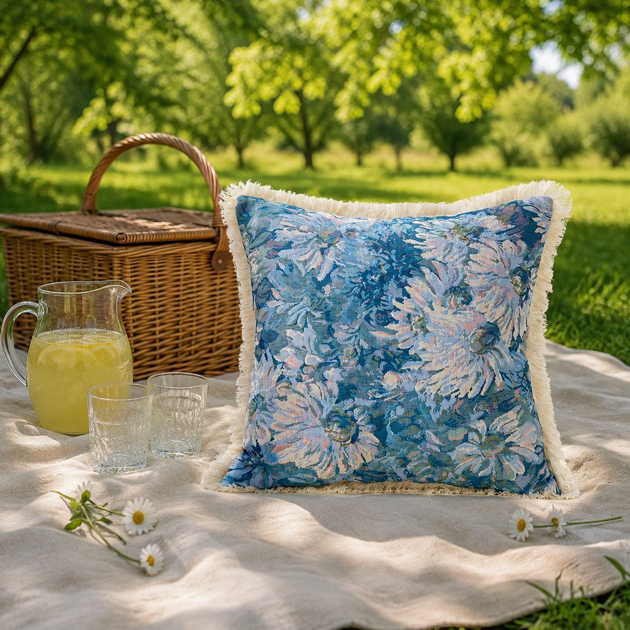 American Country Pillow Pillow Vintage Style Outdoor Picnic Country Delicate Touch