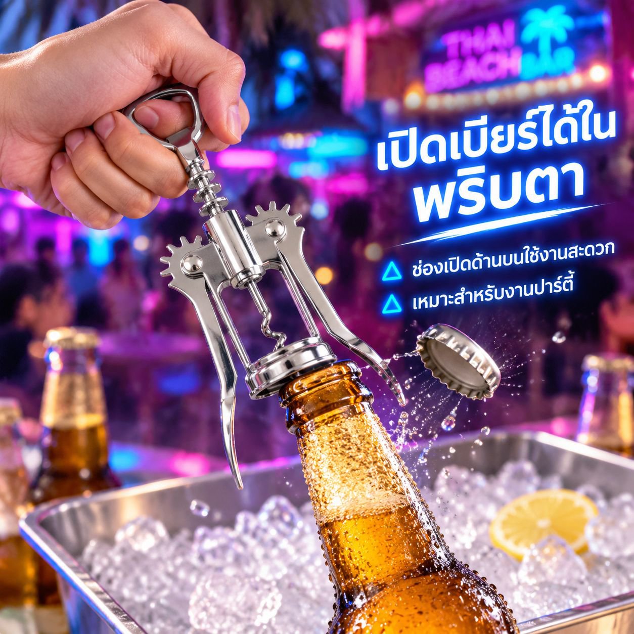 ที่เปิดขวดเบียร์สแตนเลส