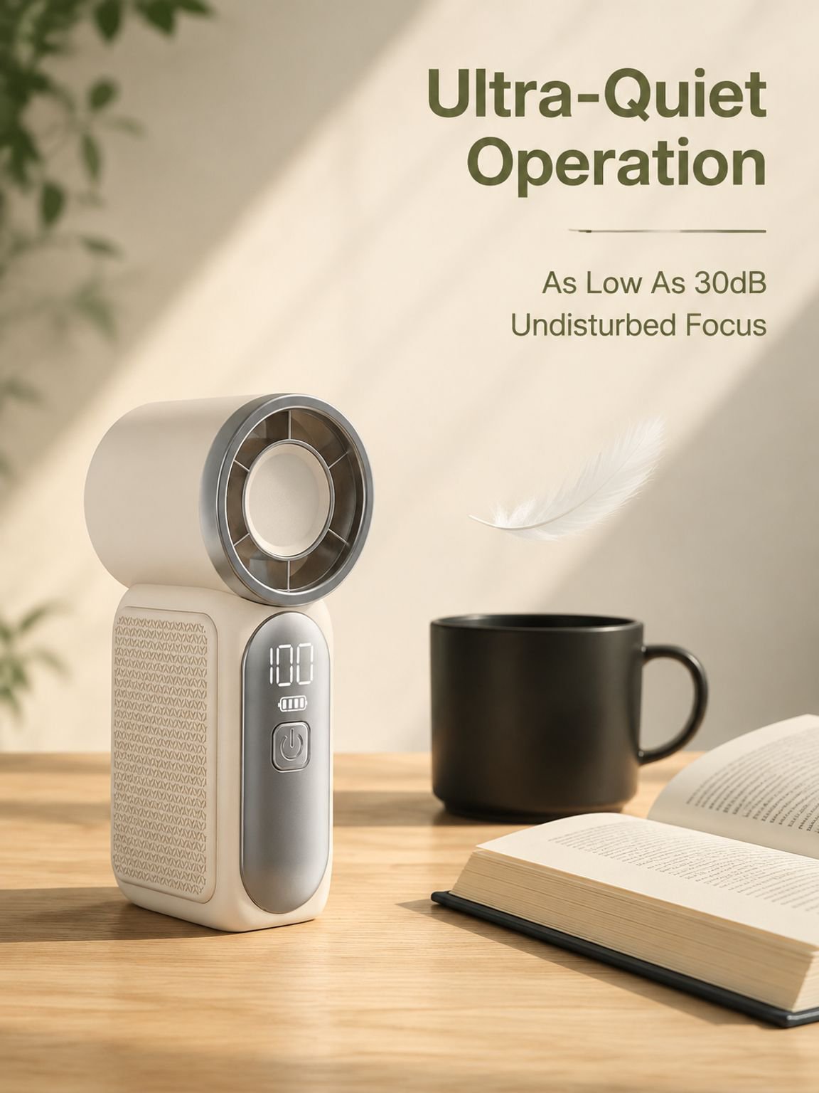 Turbo High-Speed Powerful USB Rechargeable Outdoor Portable Fan