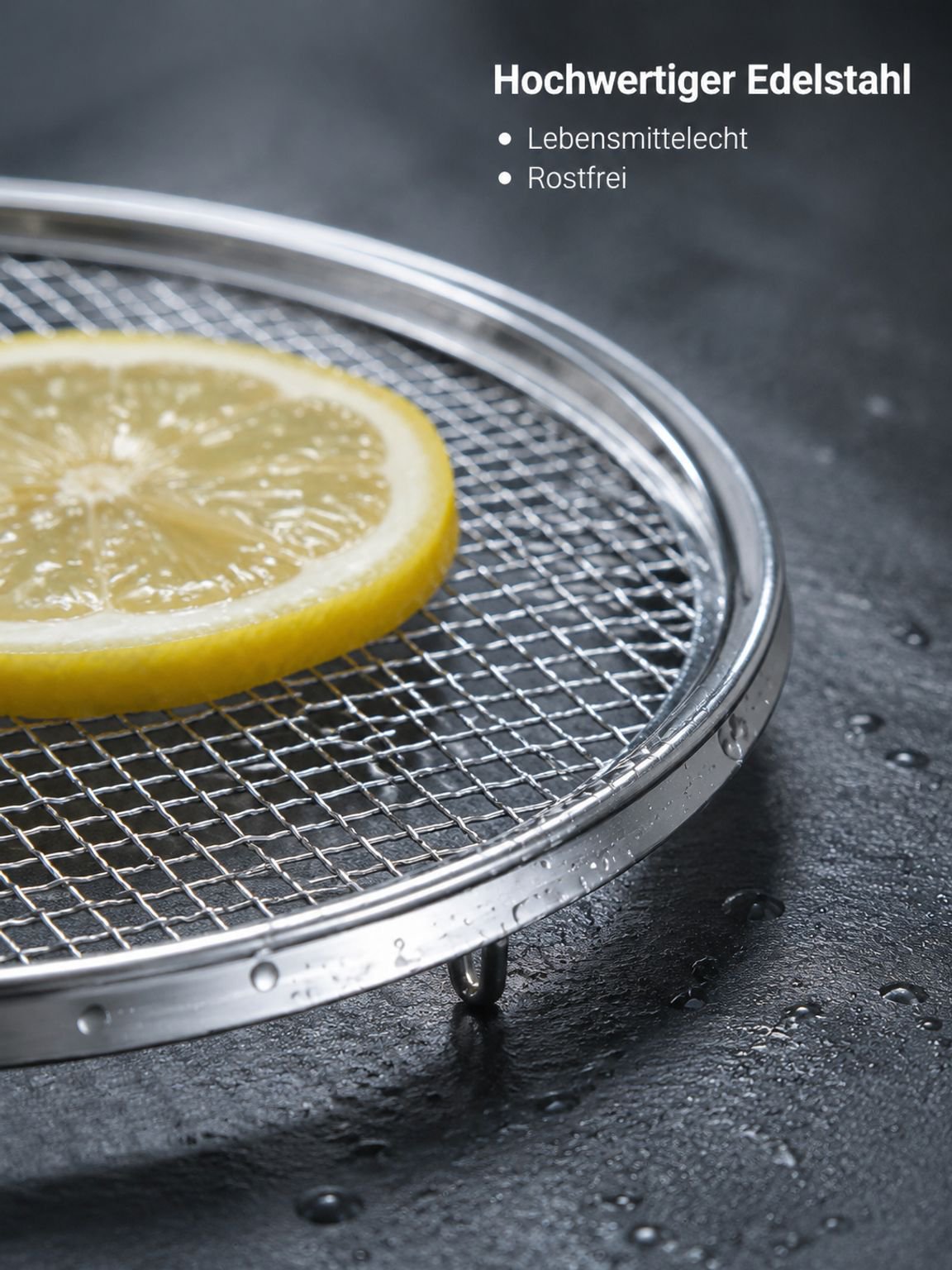 Runder Grillrost aus Edelstahl 304 zum Aufbrühen von Tee, verdickte Grillplatten, Dampfgarer, Fleisc