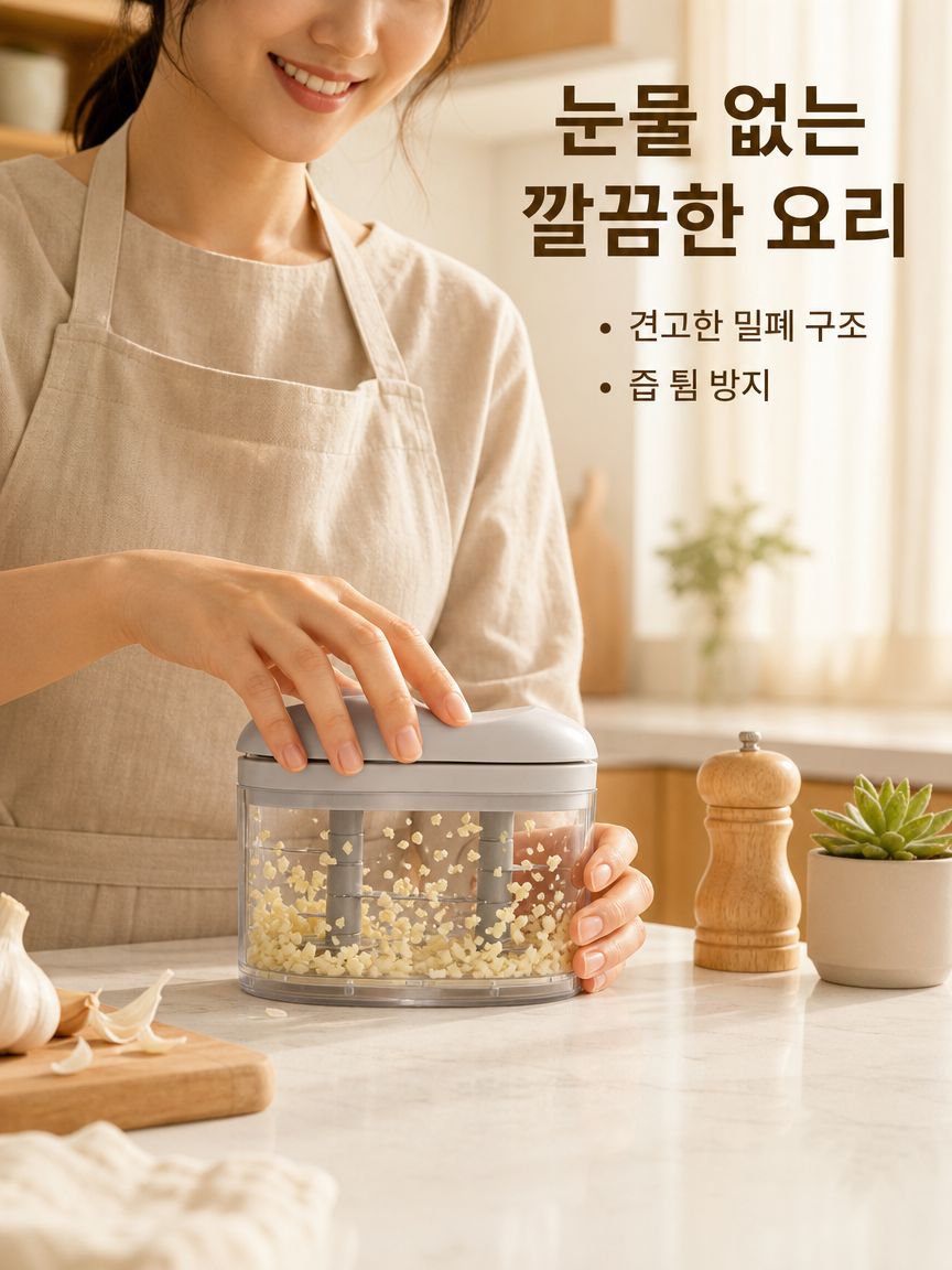 다기능 수동 마늘 다지기