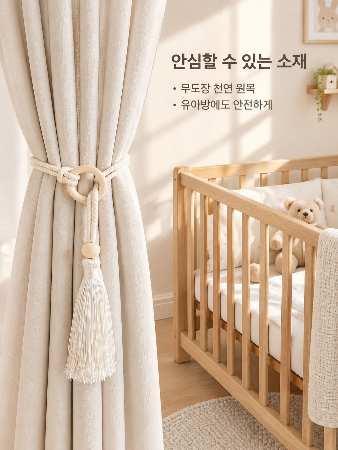 미니멀 스타일 커튼 타이백