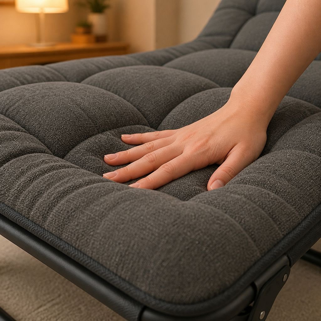 Portable Folding Single Nap Bed Multi-purpose Recliner for Office and Home