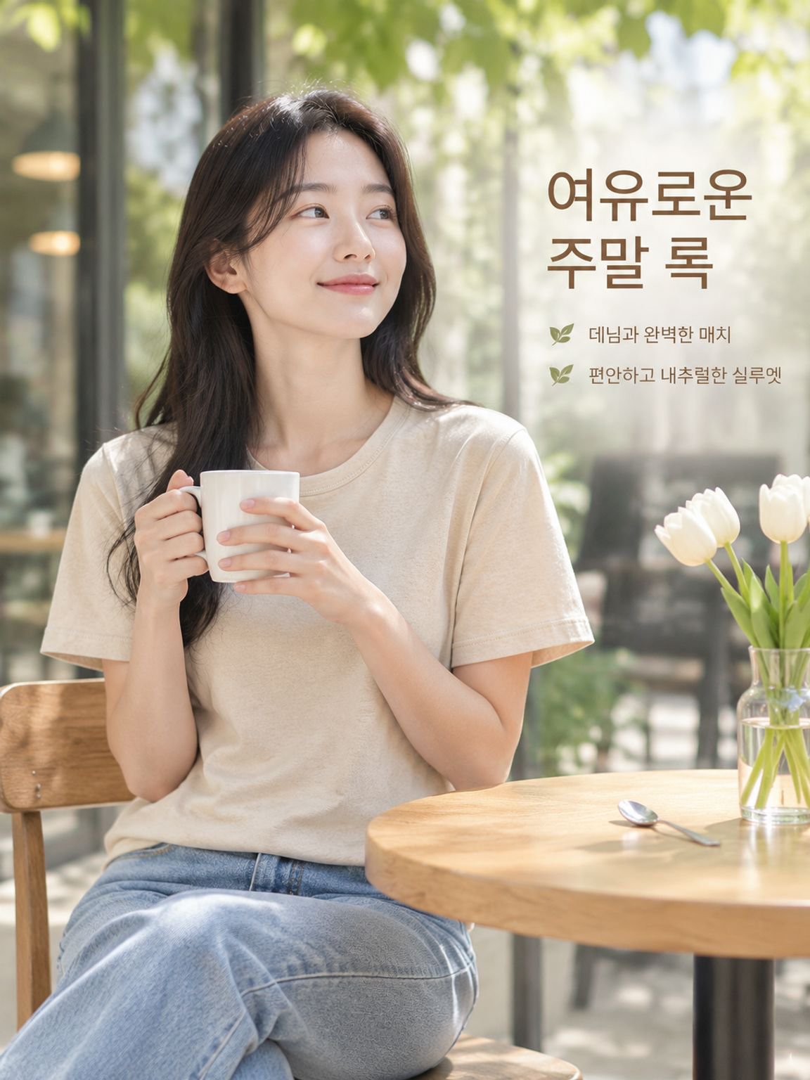26SS U넥 컴포트 티셔츠
