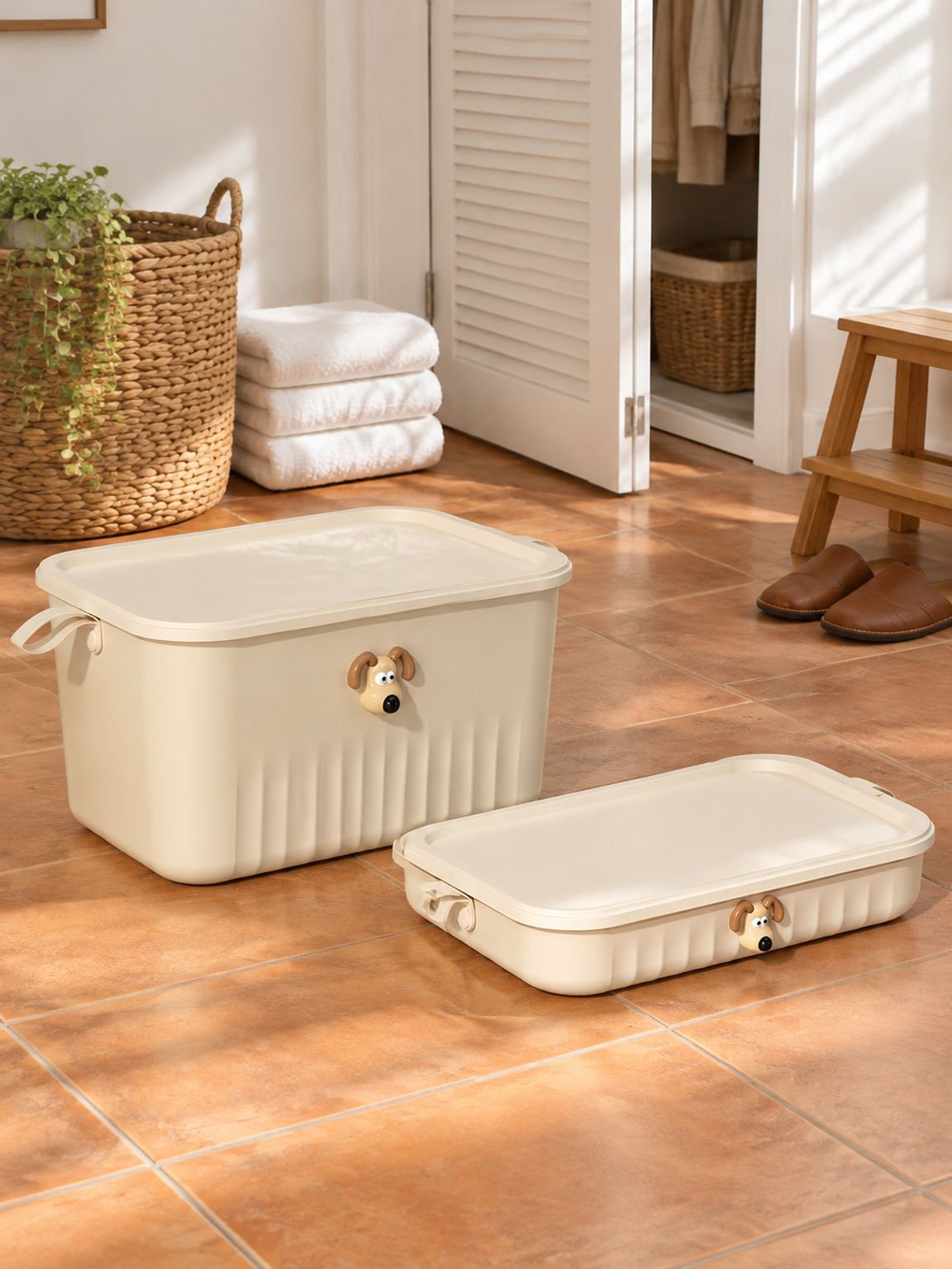 Caja organizadora portátil para juguetes y ropa