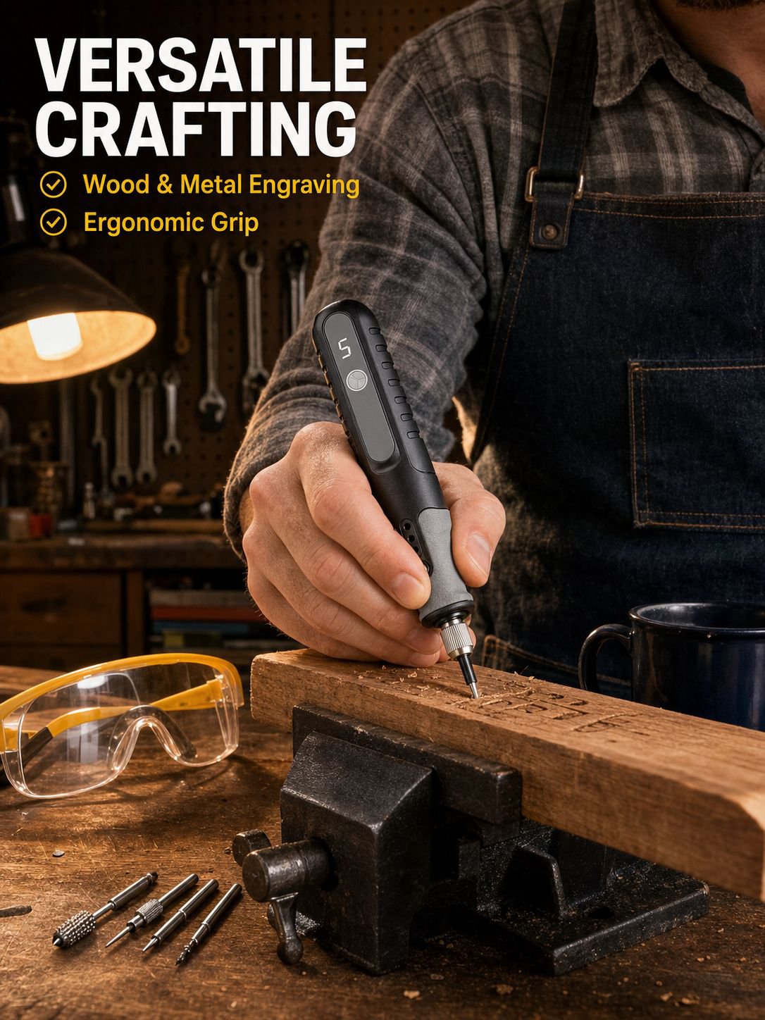 Multi-functional Electric Engraving Pen for Wood and Jade Polishing