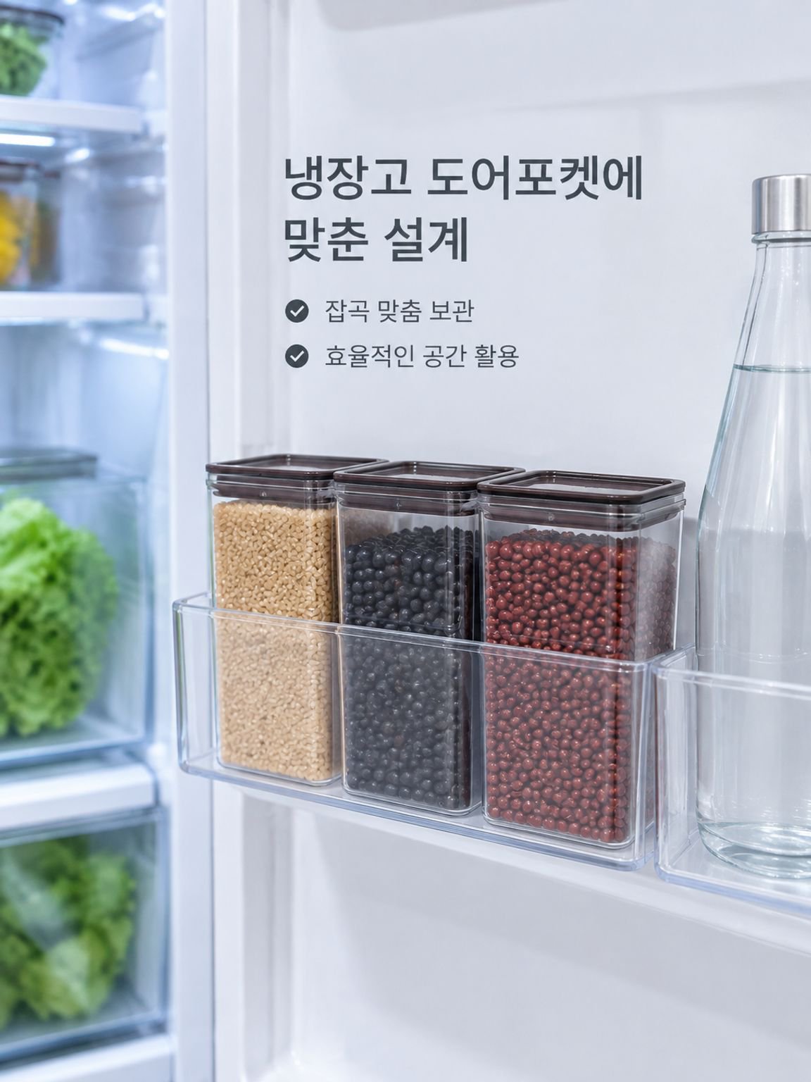 효율적인 주방 정리를 위한 잡곡 저장 용기