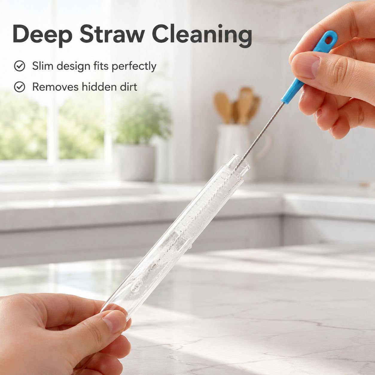 Multi-functional bottle and cup cleaning brush