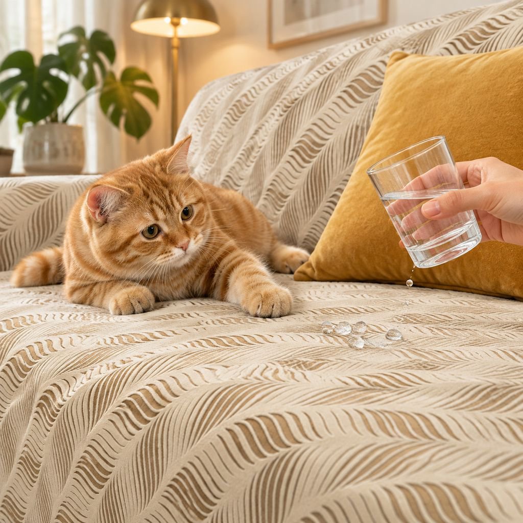 Golden Pattern Sofa Cover