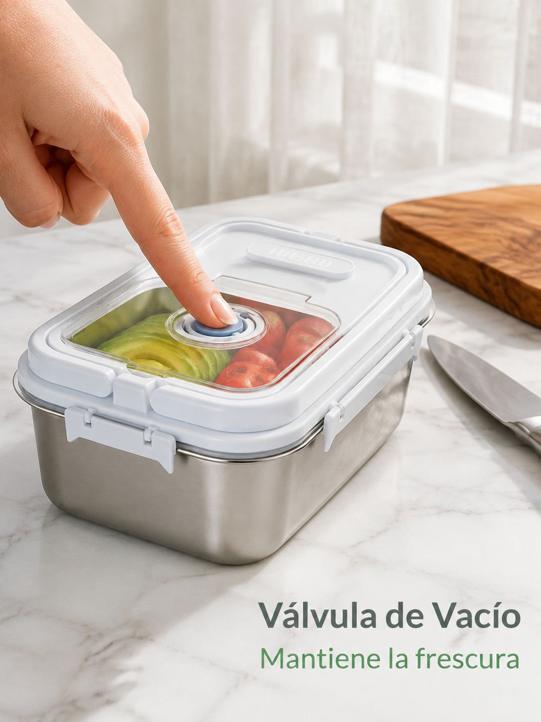 Acero inoxidable engrosado y sellado para almacenar cubos de arroz multifuncionales