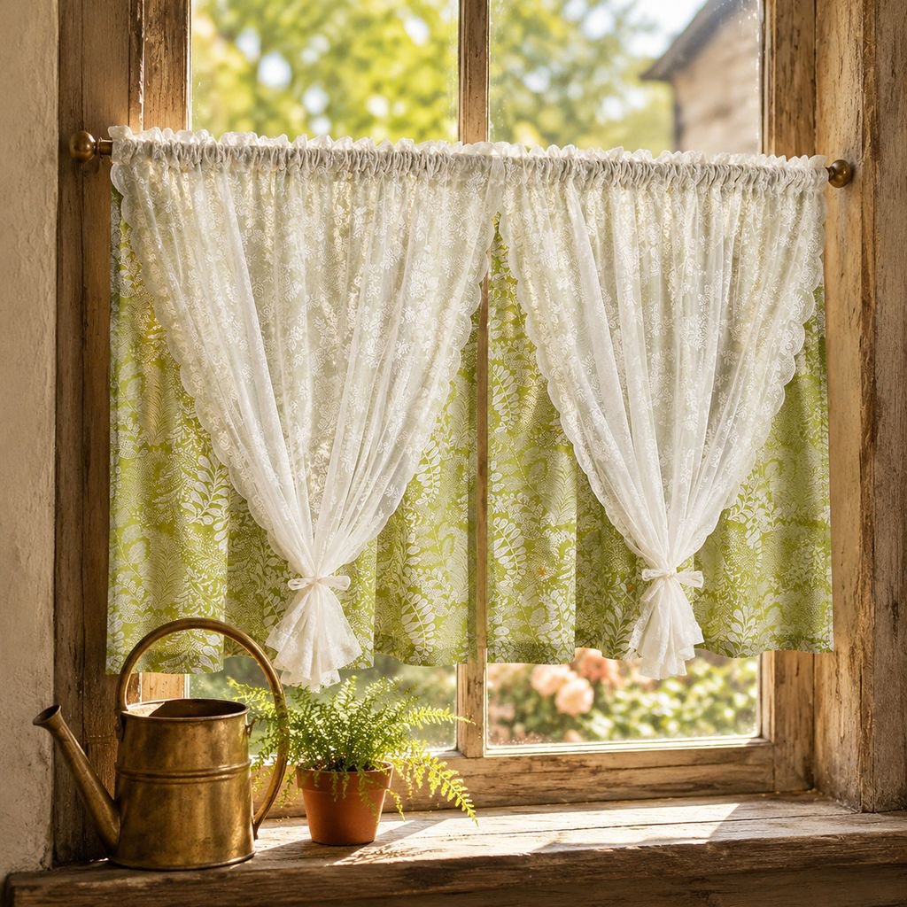 Fashion Curtain Bedroom Curtain Cotton fabric Living room Sound insulation Complex and flexible Kitc
