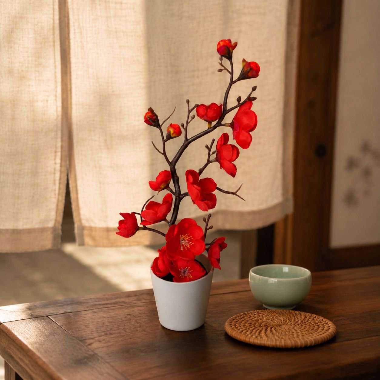模擬花臘梅花梅花盆景