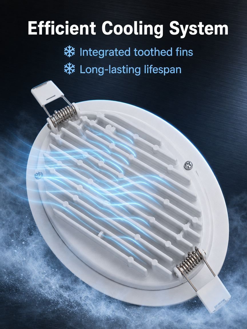 Ultra thin embedded LED ceiling light