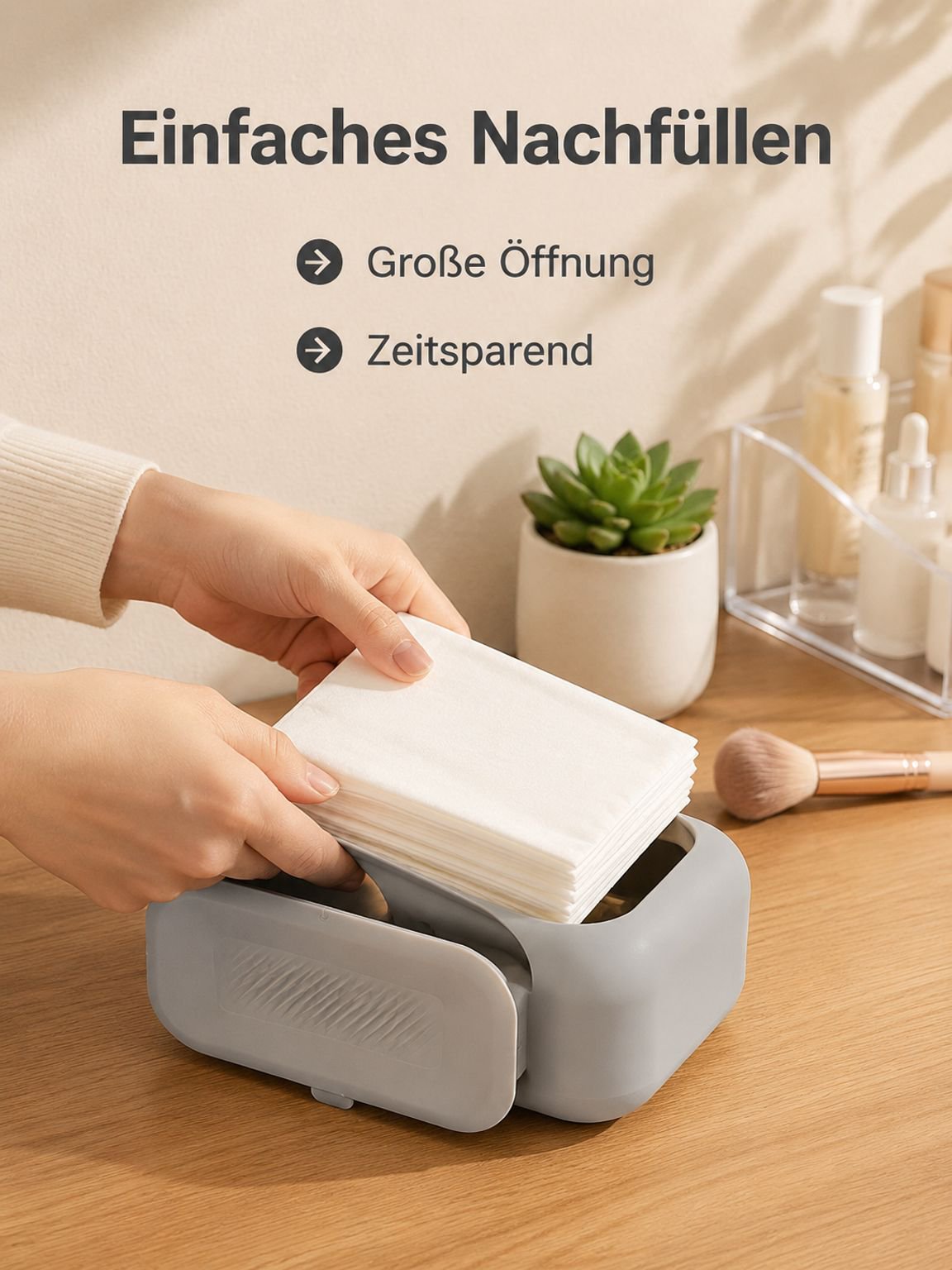 Rückstandsfreie Silikon-Taschentuchbox mit Saugnapf, geeignet für Badezimmer und Wohnzimmer