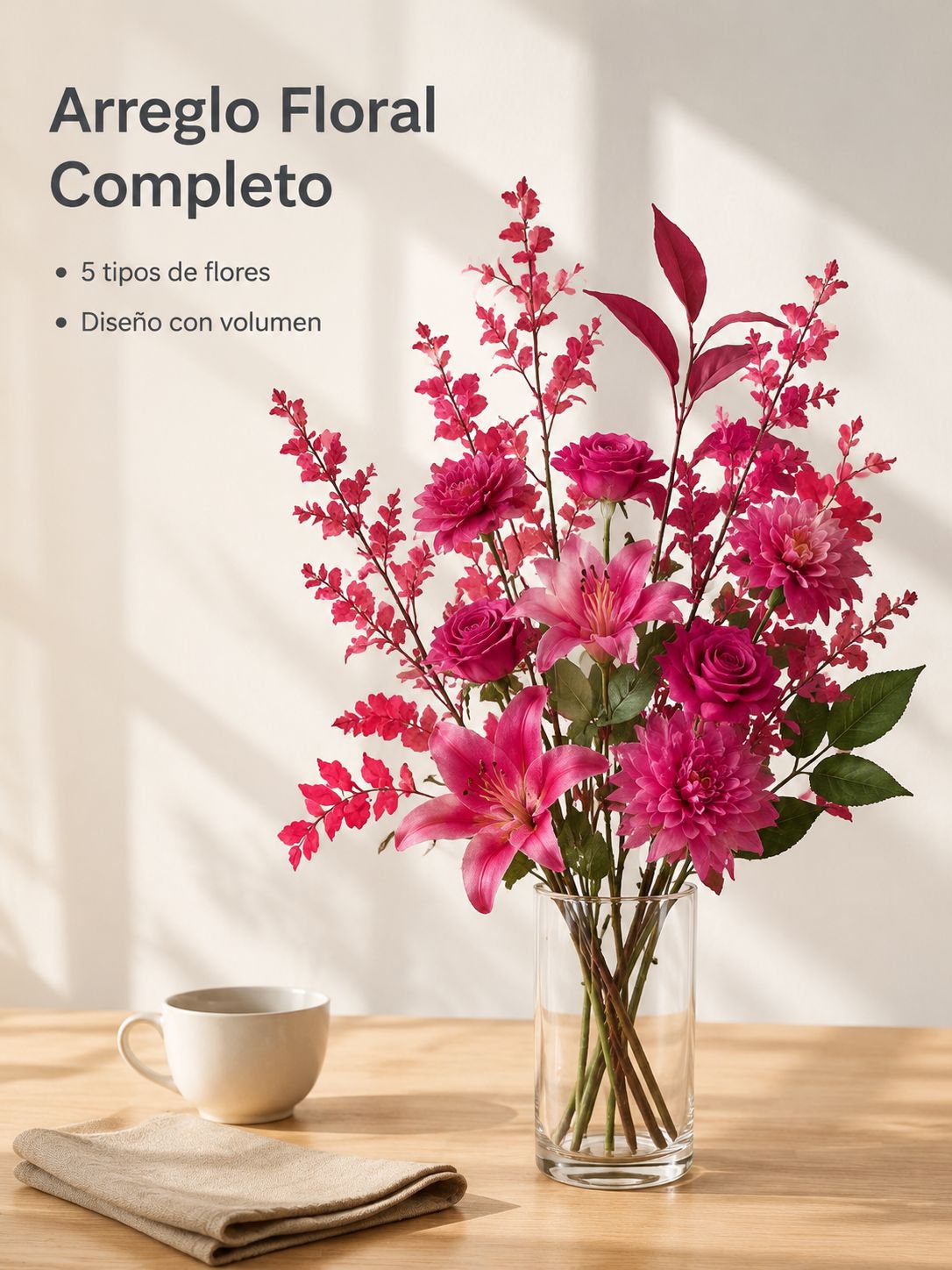 Adornos de flores artificiales