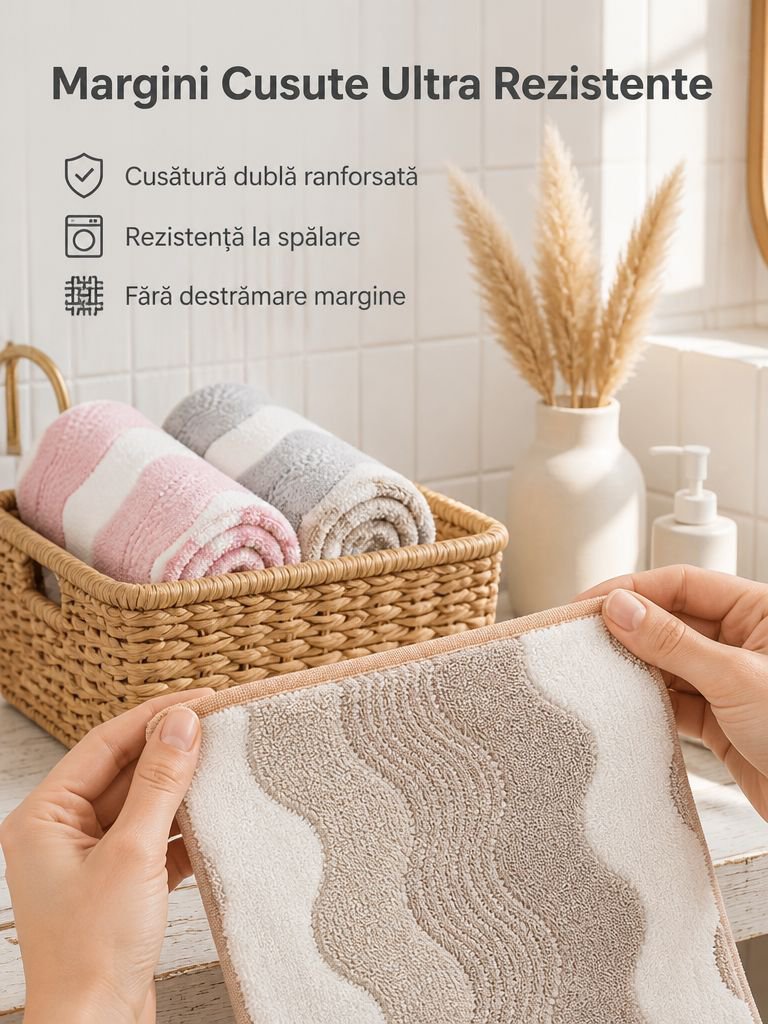 Prosop absorbant în două nuanțe