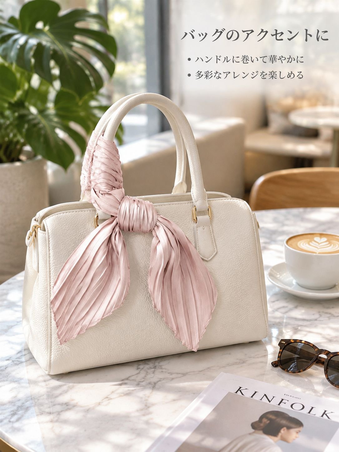 プリントシルクスクエアスカーフ