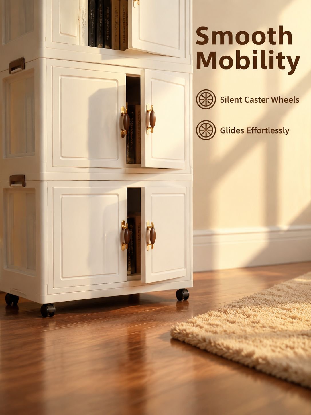 Folding Easy Settings Various Storage Multi-tier with Durable Items for Sleek Unit Portable Storage 
