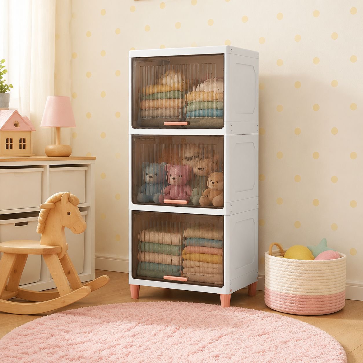 Organizador de ropa plegable fácil de limpiar y transportar