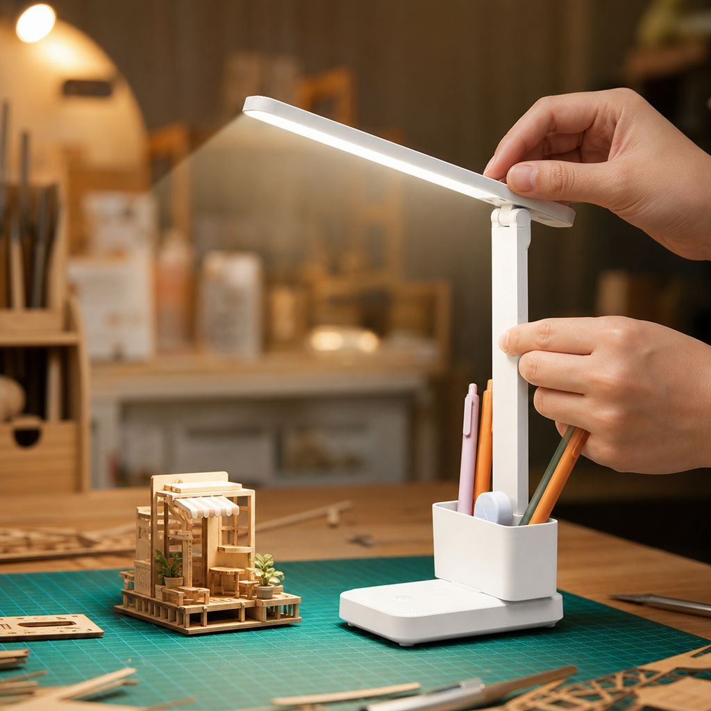 Lámpara LED plegable fácil de transportar y almacenar