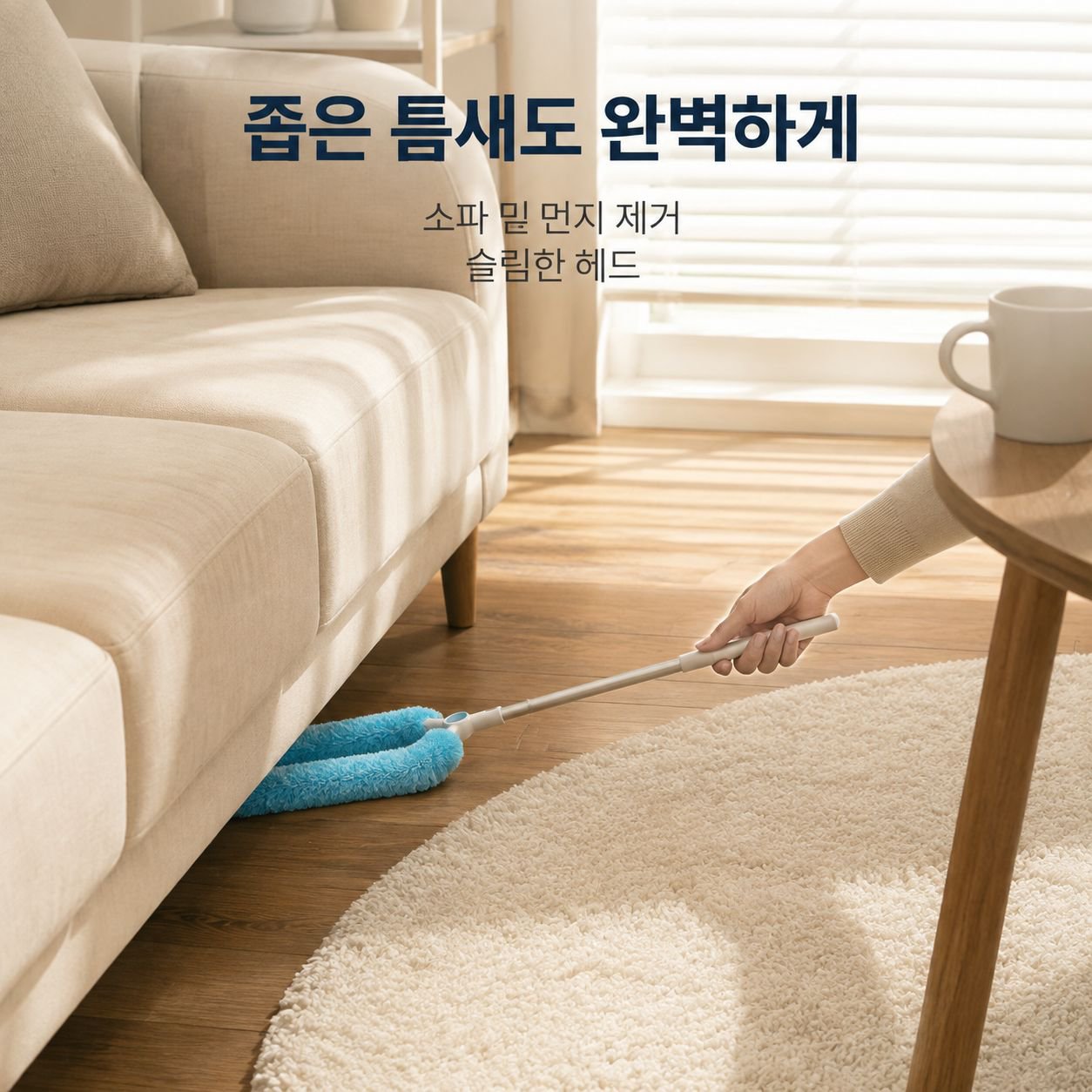 신축식 틈새 청소 먼지떨이