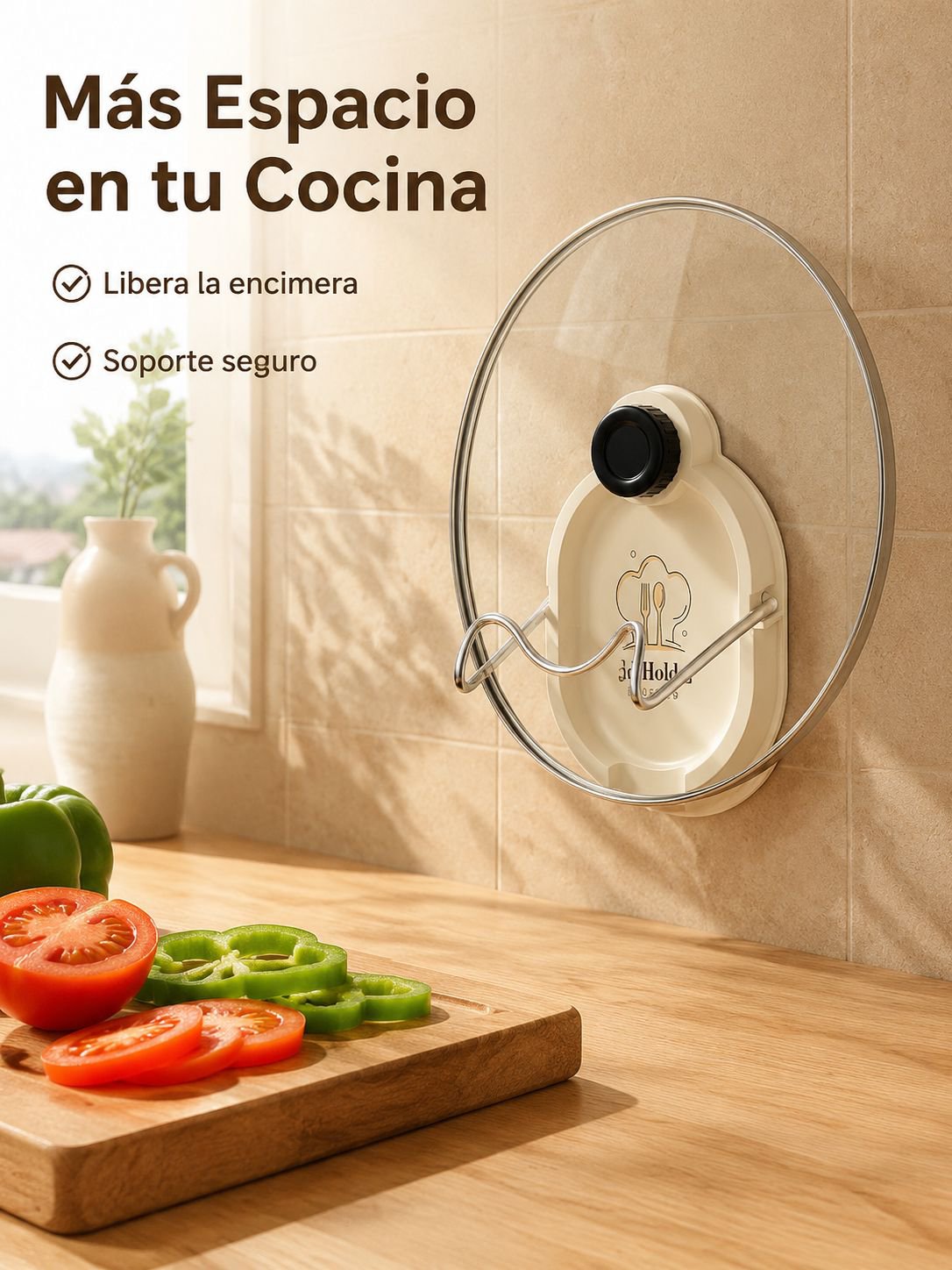Support pour couvercles de casseroles