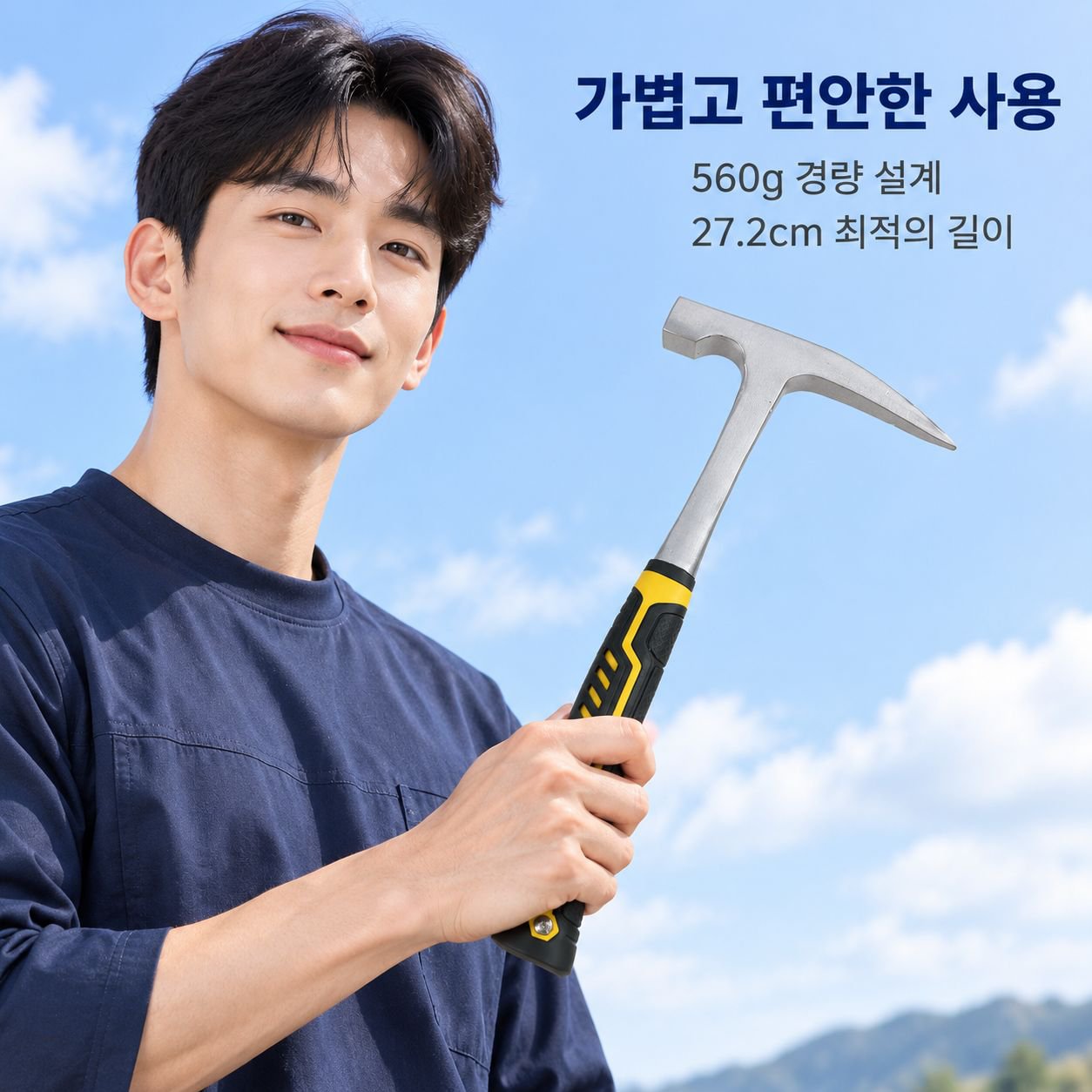 판금 지질 탐사 망치 다기능 뾰족머리 납작머리 채광 미장 곡괭이망치