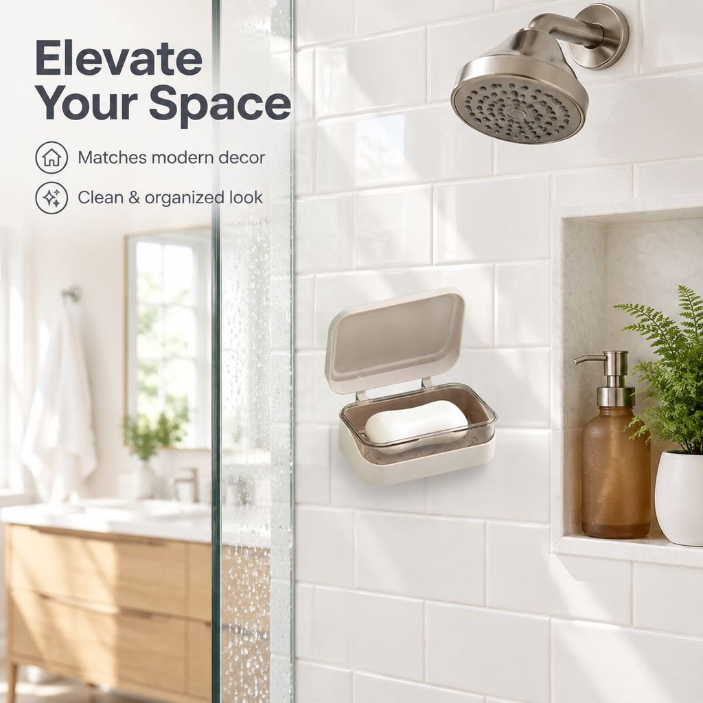 Non-drilling flip soap box