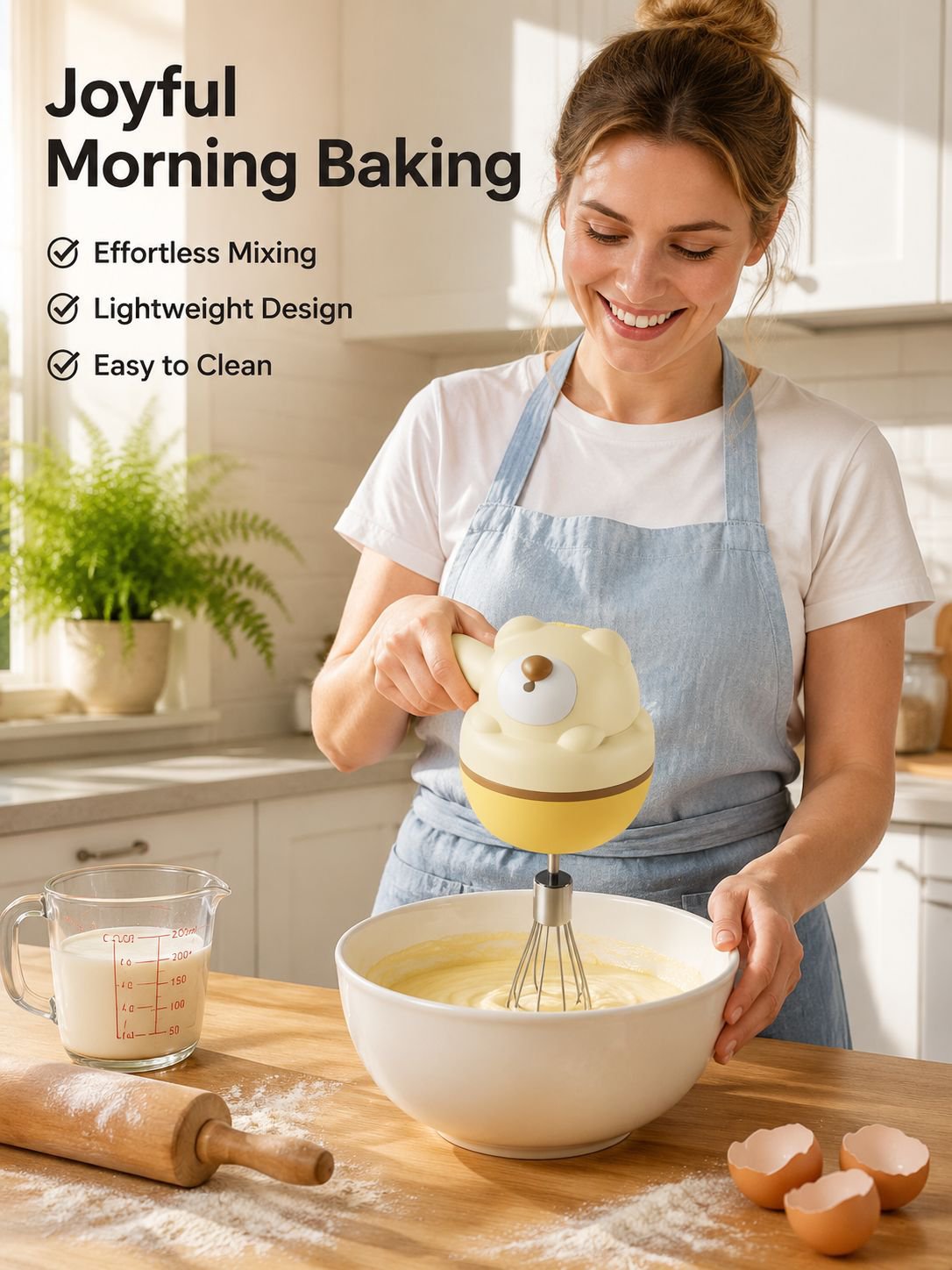 Portable Kitchen Egg Beater Multifunctional Cream Mixer