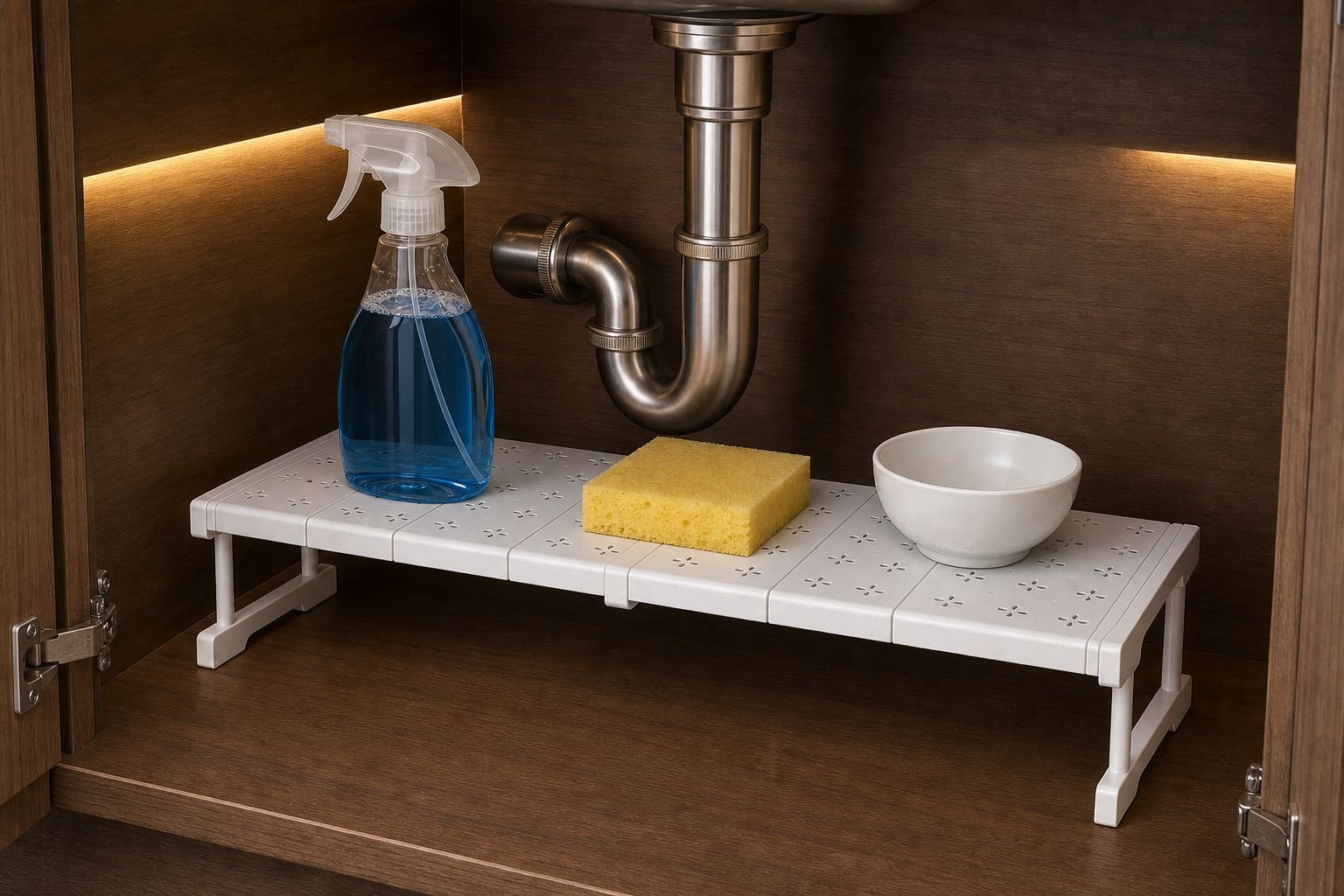 Wardrobe layered partition retractable cabinet compartment rack cabinet under sink layered storage r