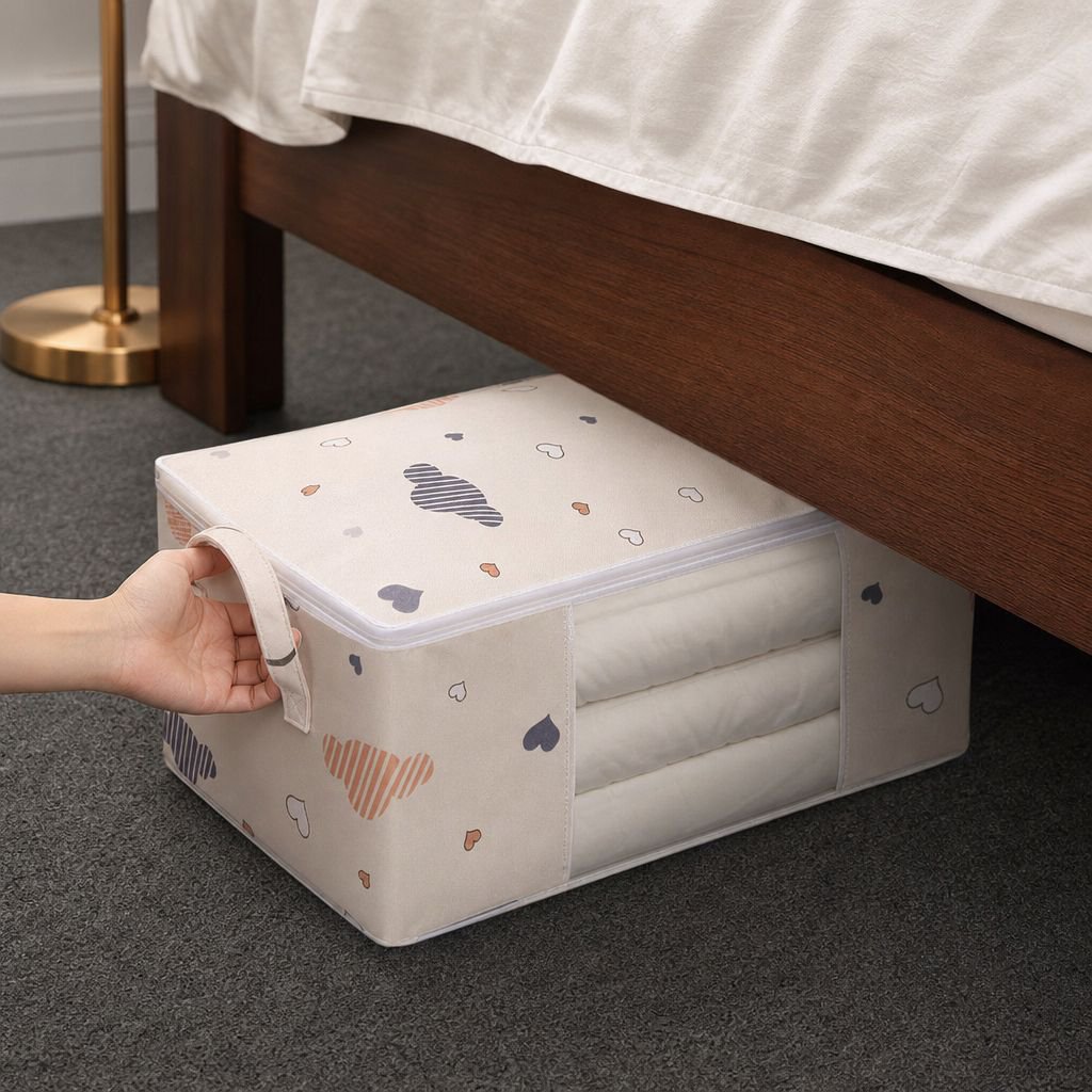 Home clothes storage bag with dustproof cover