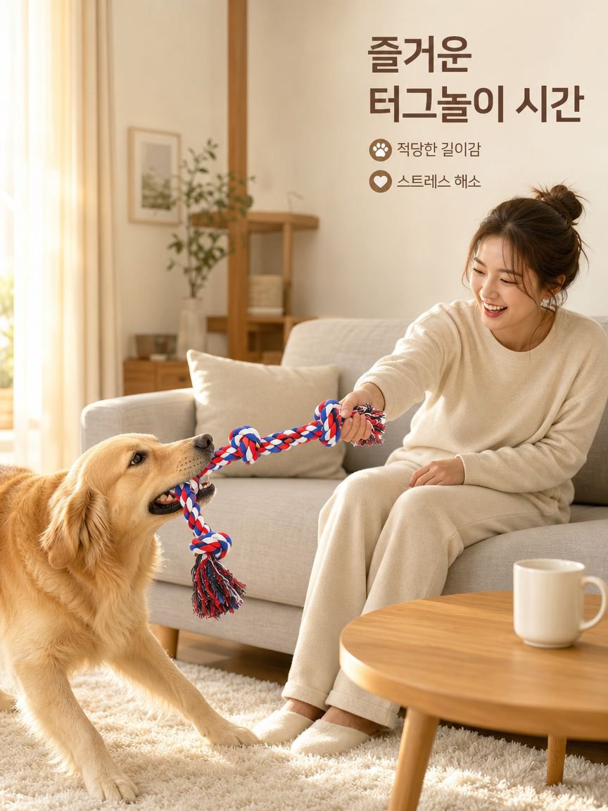 로프볼 인터랙티브 장난감