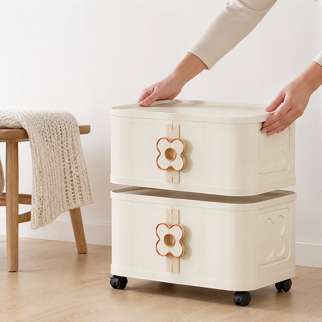 Boîte de rangement pour collations avec couvercle hermétique
