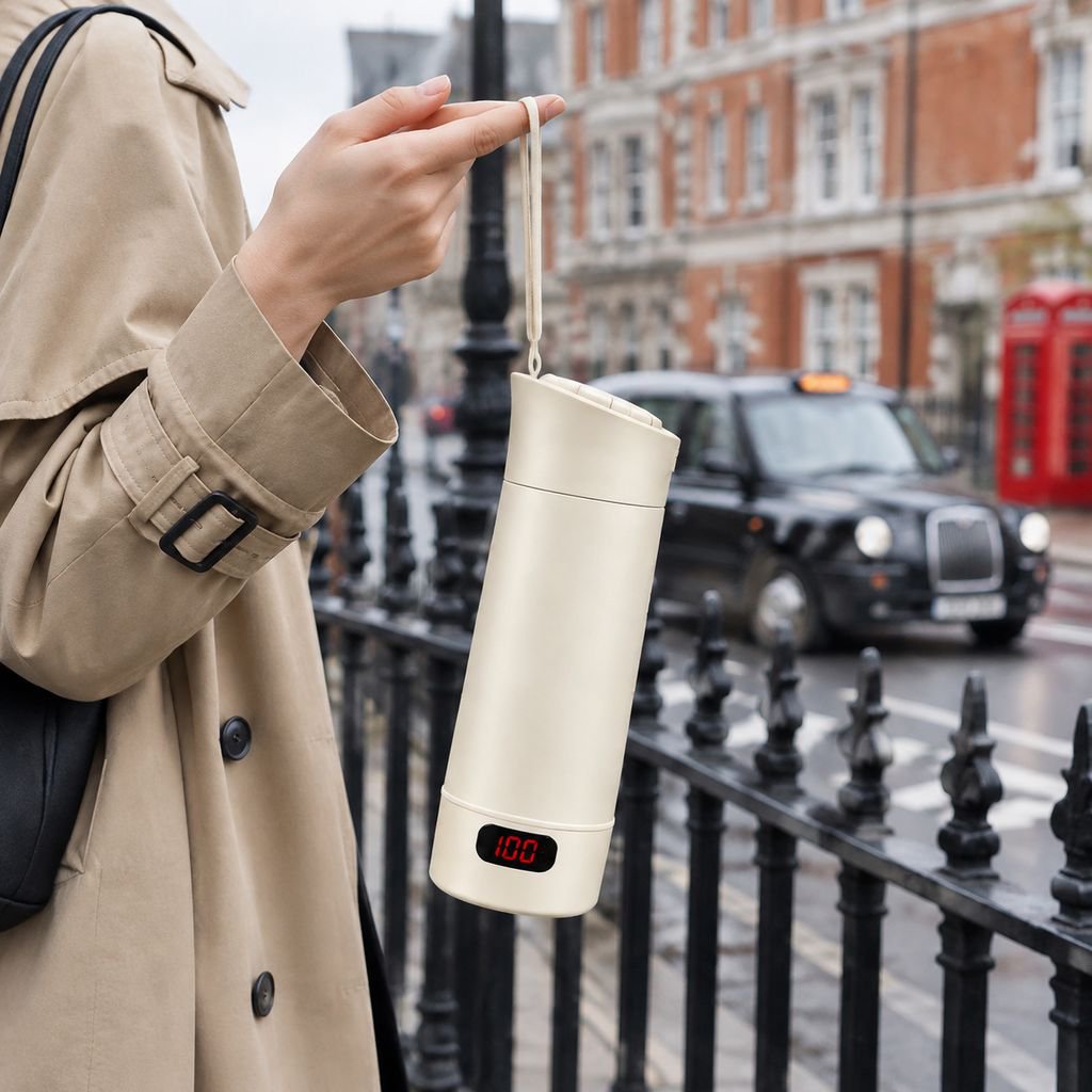 Portable Travel Insulated Electric Kettle