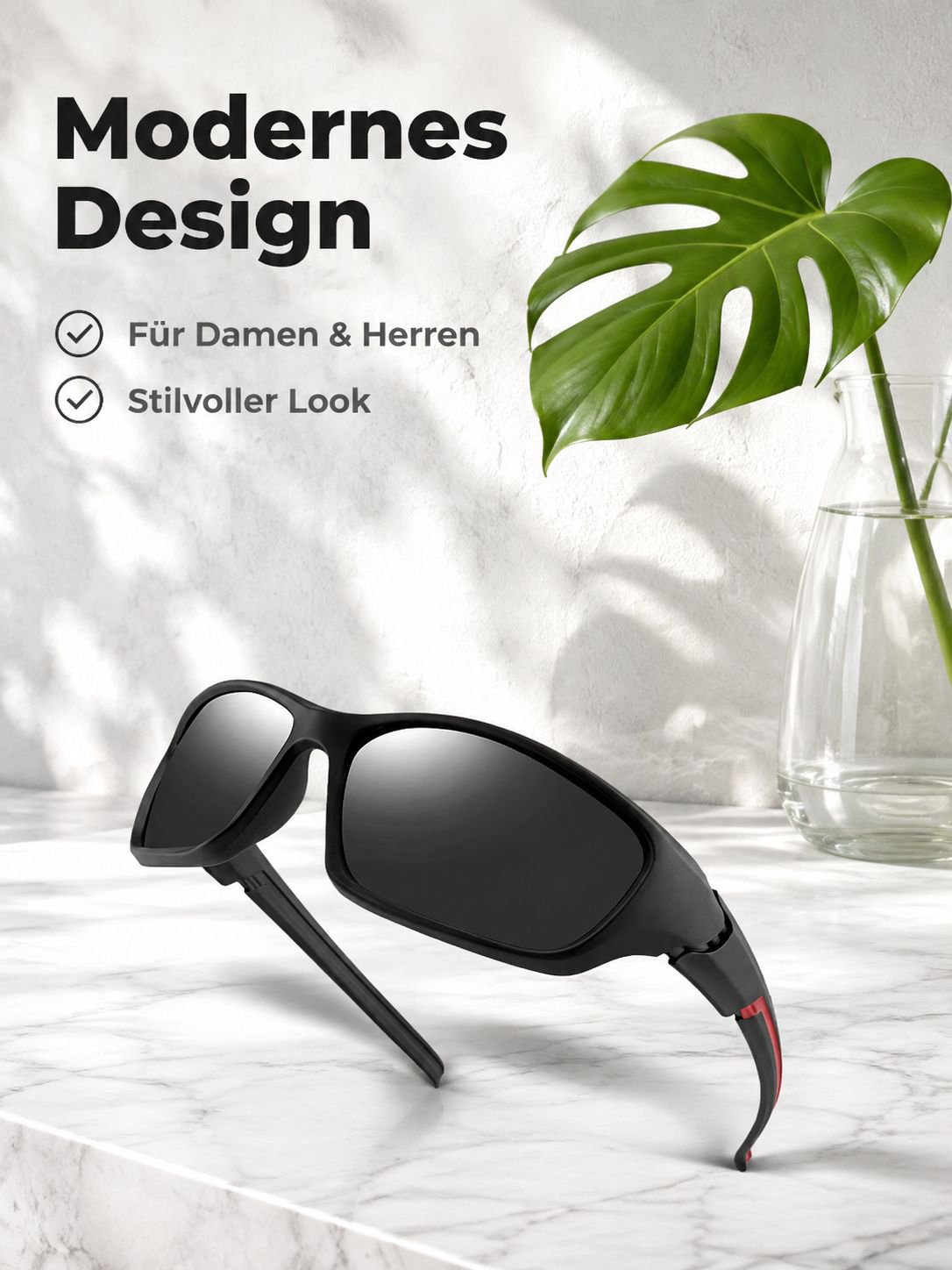 Klare, blendfreie polarisierte Sonnenbrille
