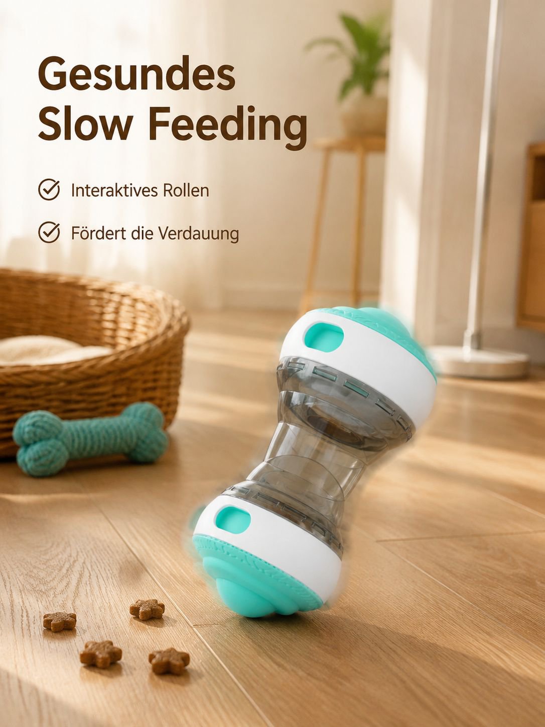 Interaktiver Futterspender für Haustiere
