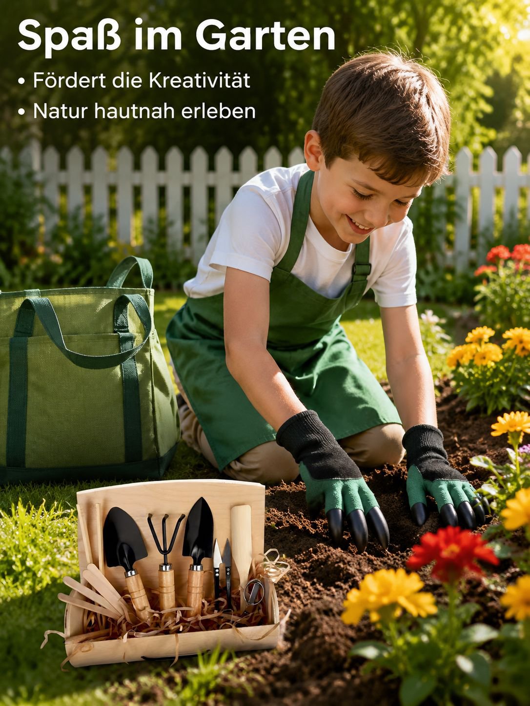 Garten-Gartenwerkzeug-Set für Kinder, Schüler und den Hausgebrauch – Blumenzucht- und Pflanzset