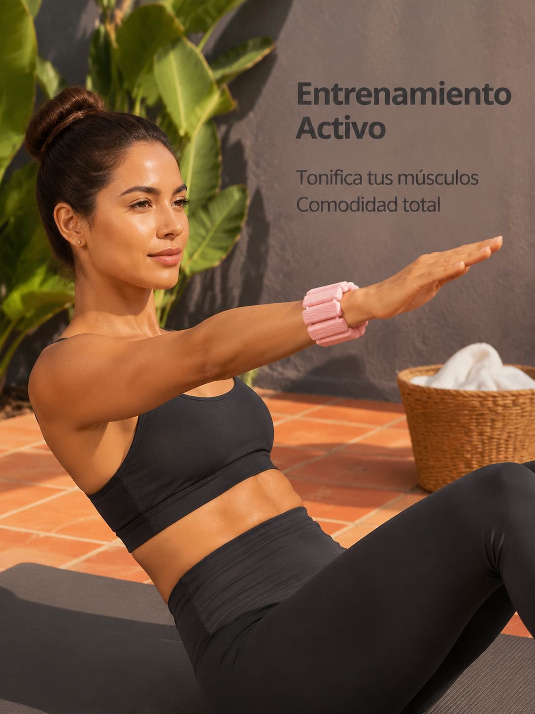 Brazalete de silicona para entrenamiento con peso