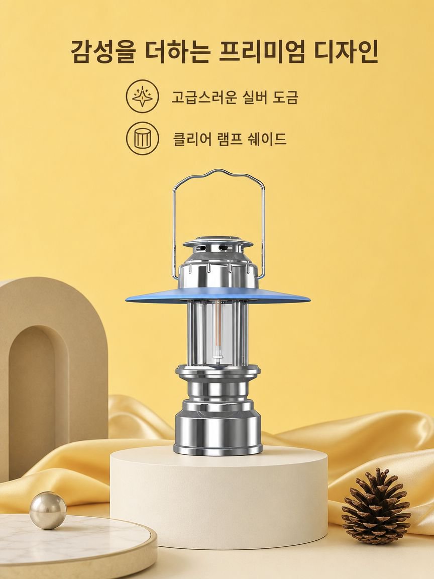 방수 기능이 있는 아웃도어 램프