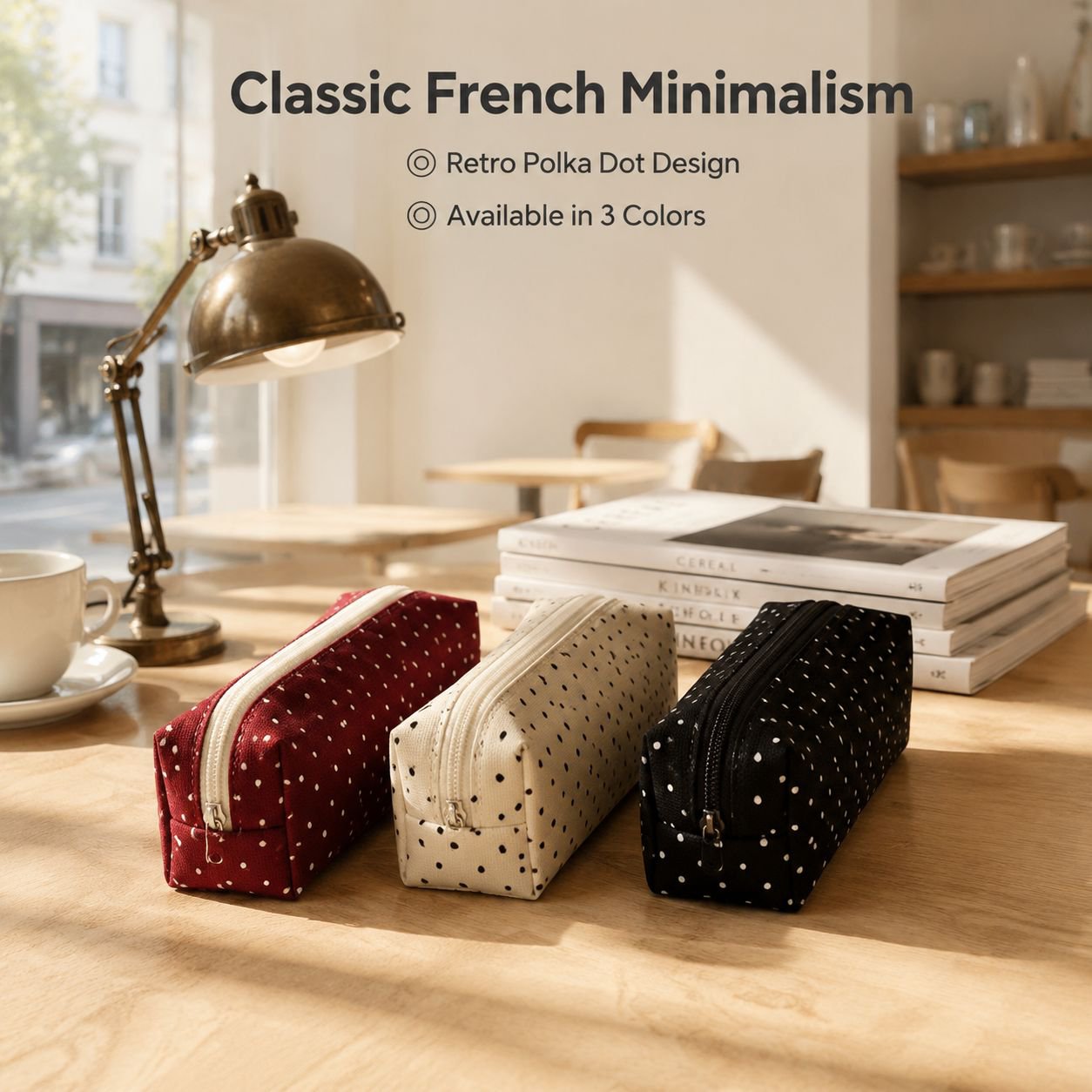 Polka Dot Portable Organizer Bag