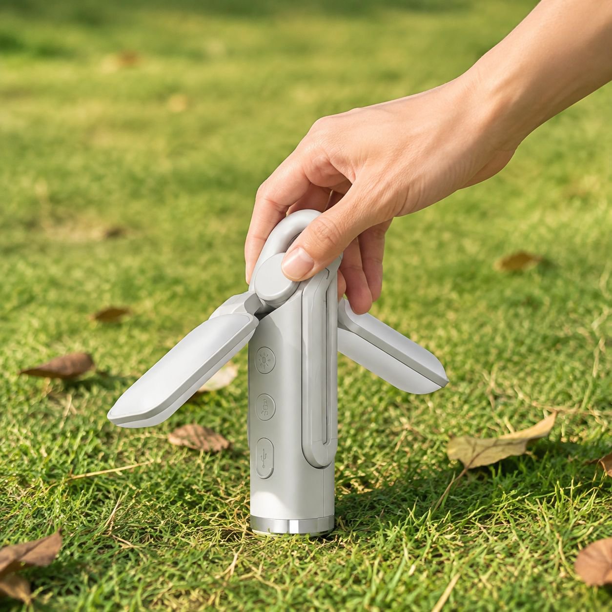 Neue faltbare Campingleuchte im Freien, Notfall-Campingleuchte, Multifunktions-Taschenlampe mit star