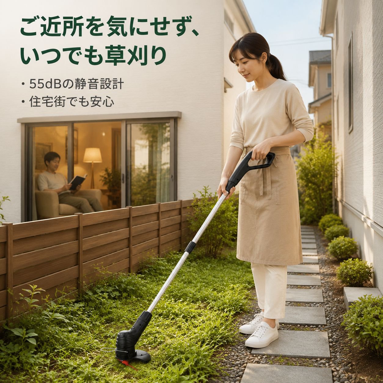 家庭用ポータブル充電式電動芝刈り機
