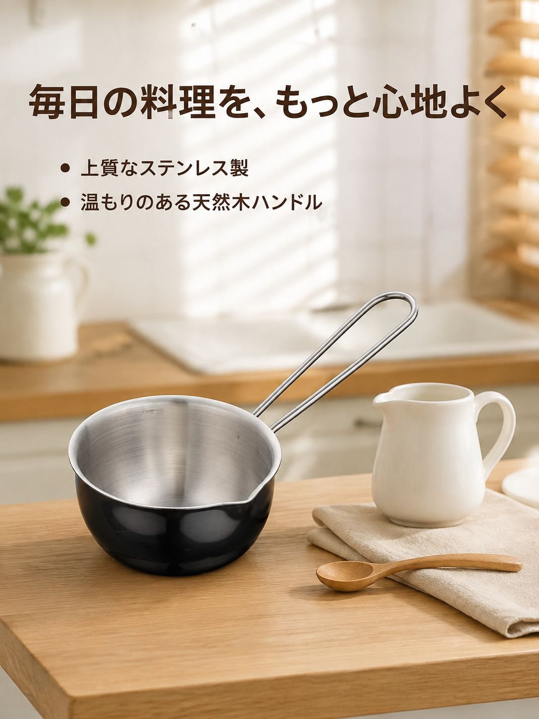 多機能ステンレスミルクパン