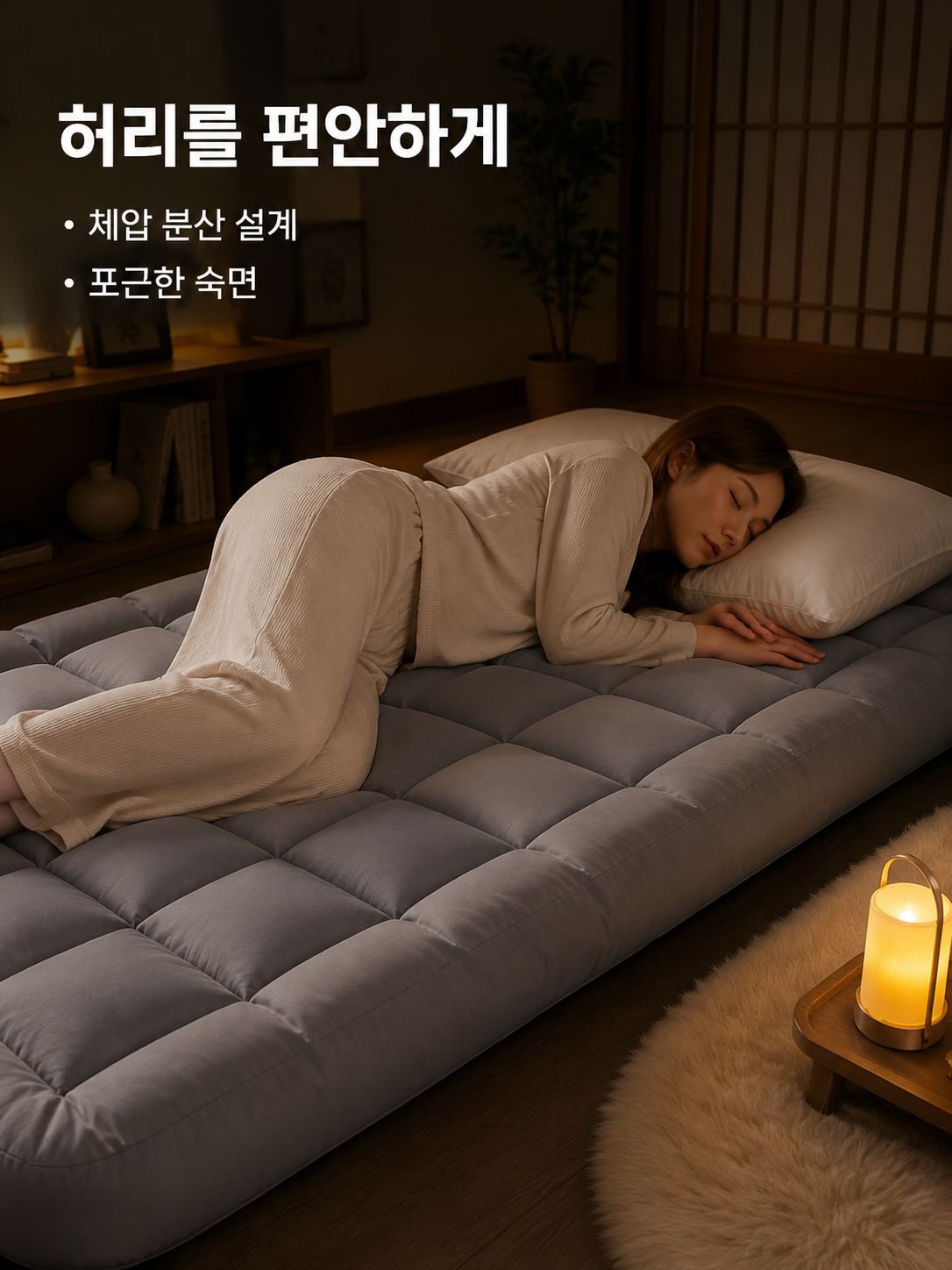 접이식 두꺼운 매트리스