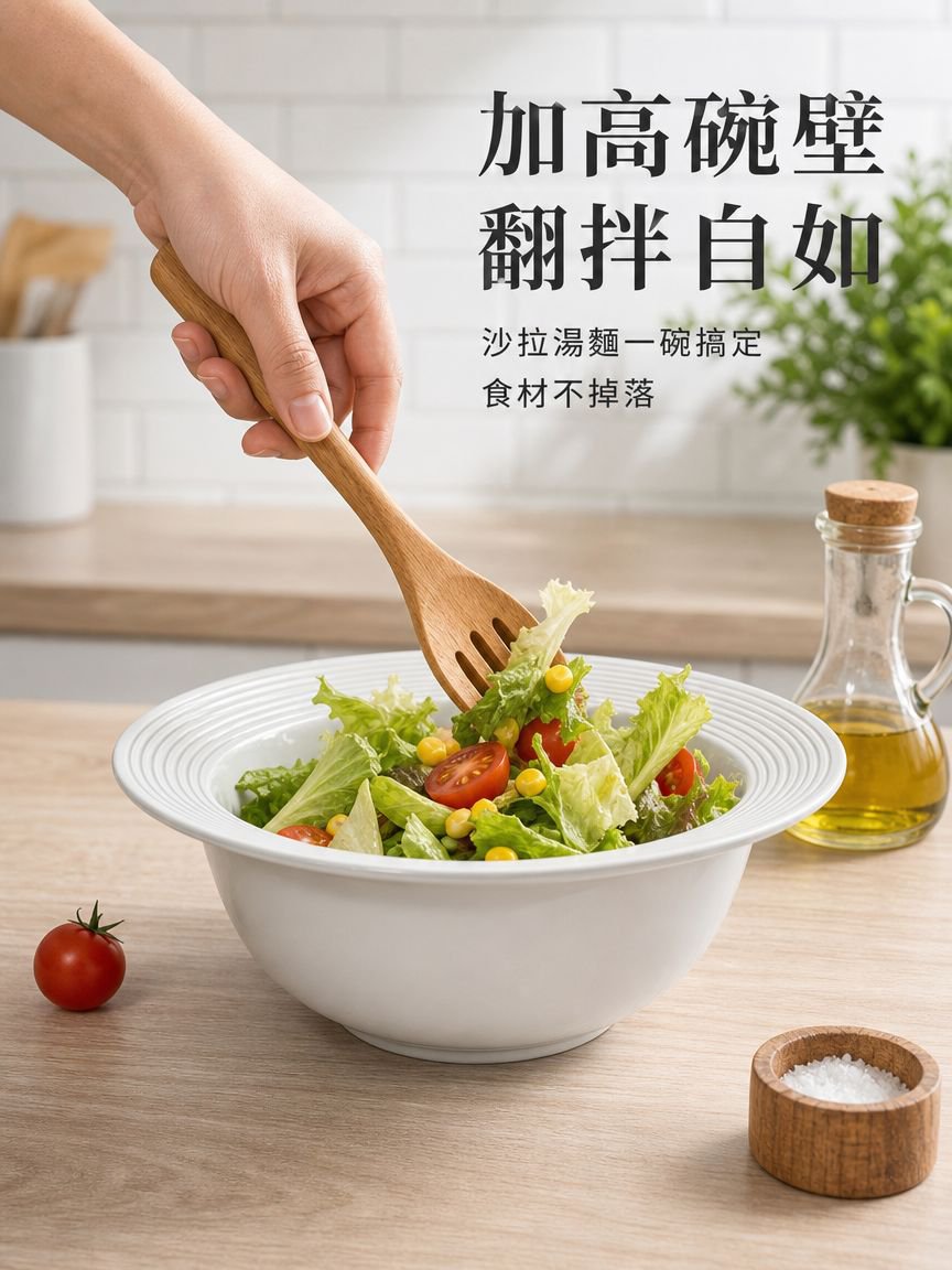 大容量深口陶瓷碗