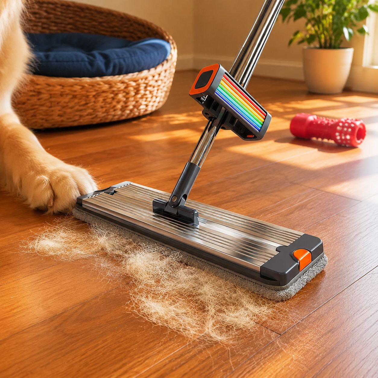 Joybos Microfiber Rotating Flat Mop Home Aluminum Alloy Floor Cleaning Set