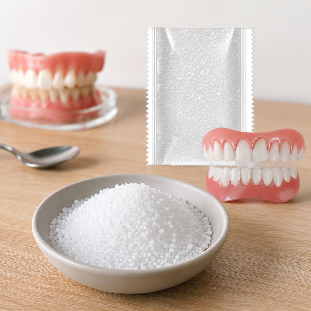 Seamless fit dentures for a natural smile