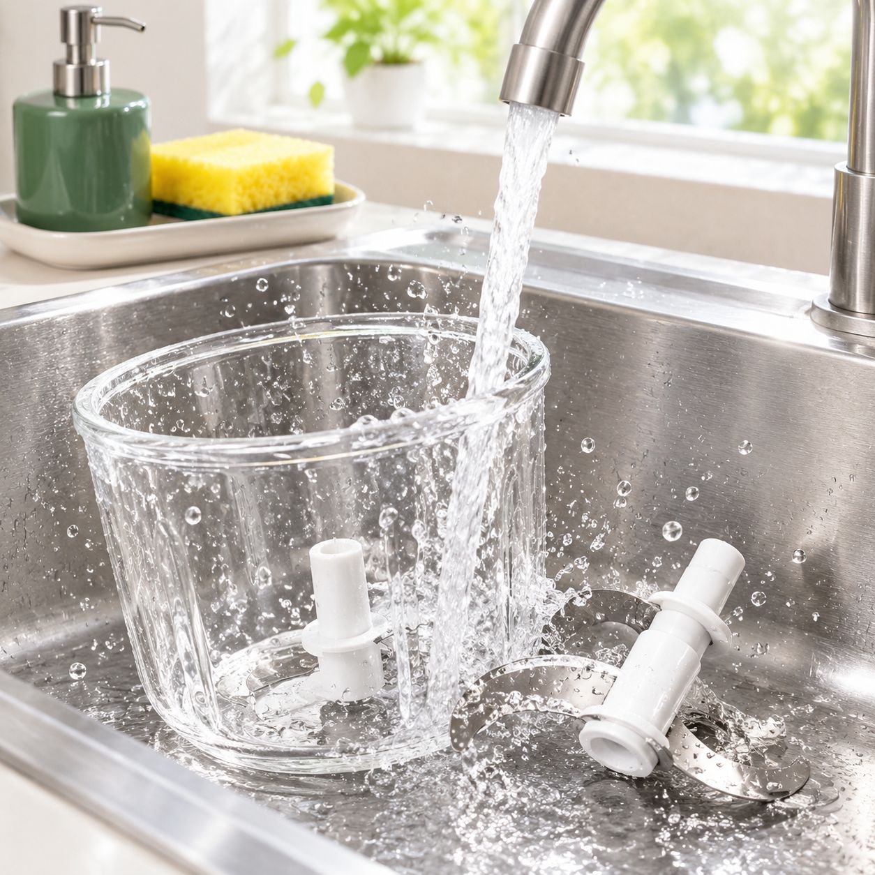 Easy-to-clean detachable parts of JMY food processor