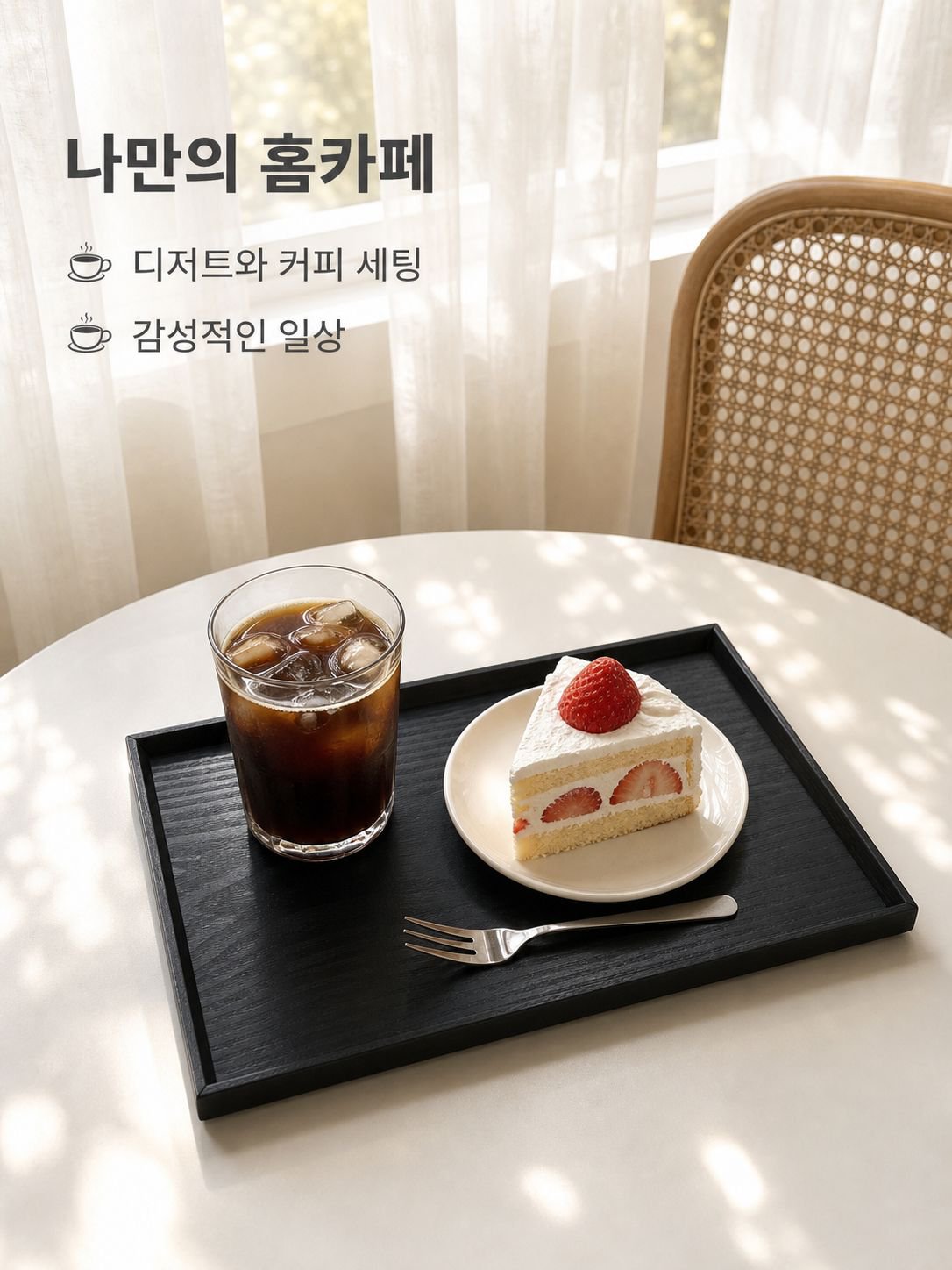 검은색 실목 차 트레이 다기능 식기 트레이 과일 간식 트레이