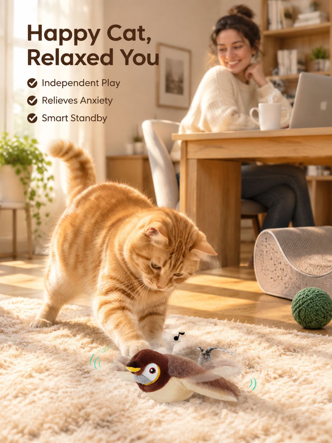 Simulated Electric Shaking Bird Toy